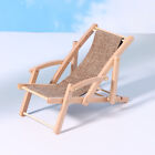 1:12 Dollhouse Miniature Beach Chair Deck Chair Model Living Scene Decor Toy