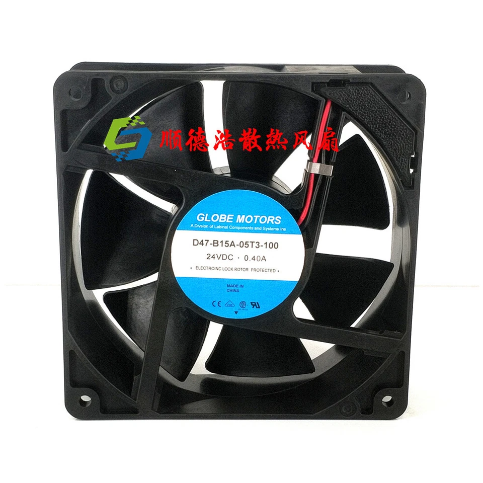 Ventilador Globe Motors D47-B15A-05T3-100 24V 0.40A 12038 1 pieza Foto 1 de 4