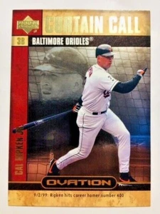 Tarjeta de inserción de llamada de cortina 2000 Upper Deck Ovation Cal Ripken Jr.  - Imagen 1 de 2