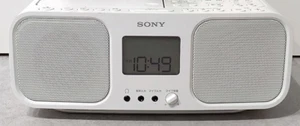 SONY CFD-S401 CD Radio Cassette Recorder White Good - Picture 1 of 5