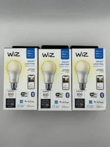 Wiz Smart Light Bulb Dimmable Soft White 2700K 800 Lumens 60W (3-pack) - Picture 1 of 2