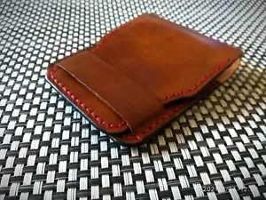 Minimalist Mens Wallet, Credit Card Holder, Leather Pocket Wallet, Slim Wallet - Picture 1 of 6