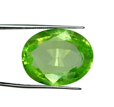 Natürlich Pakistan Peridot 36.40 Karat Oval Edelstein Certified L9823 Geburtstag - Bild 1 von 4
