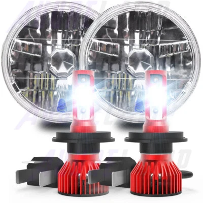 7" Round LED Headlights fit Chevy C10 Pickup Truck 1969 1970 1971 1972 1973 1974 Foto 1 de 4