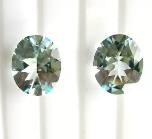 8,85 ct!! PAR DE AGUAMARINAS A JUEGO - FACETADAS POR EXPERTOS EN ALEMANIA + CERTIFICADO INCLUIDO - Imagen 1 de 2