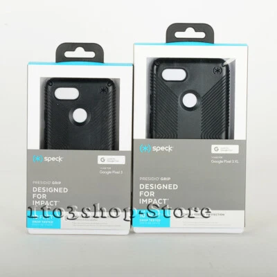 Speck Presidio Grip Hard Snap Case for Google Pixel 3 / Google Pixel 3 XL Black - Image 1 of 3