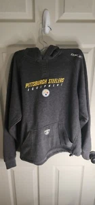 Sudadera con Capucha Reebok Pittsburgh Steelers Juvenil XL (18-20) NFL Equipment Gris - Imagen 1 de 4