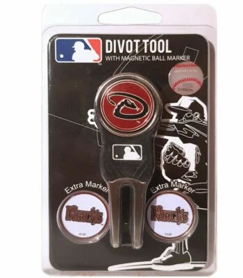 TEAM GOLF Divot Tool With Magnetic Golf Ball Markers MLB Arizona D-Backs 3 pack — 第 1/3 张图片
