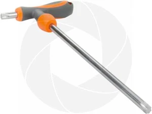 T45 T-Handle Torx Torque Solid 6 Point Star Key CRV TPR Long Screwdriver Wrench - Picture 1 of 4