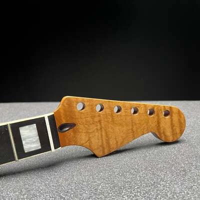 Roasted Flamed Maple Strat Style Neck 24.75 Scale Length #8 - Image 1 of 4