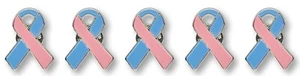 5 SIDS Awareness Enamel Ribbon Pins With Clutch Clasp - Made To Last - Picture 1 of 4