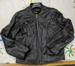 Chaqueta de cuero para hombre Wilson con revestimiento de aislado extraíble talla M negra - alfiler EE. UU. - Imagen 1 de 8