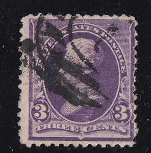USA 1890 3c VIOLET JACKSON USED - Picture 1 of 1