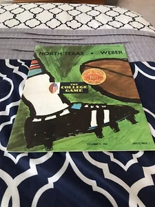 1969 Vintage North Texas State versus Weber State Football Program - Picture 1 of 5