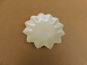 Belleek Porcelain Leaf or China Star Plate, Trinket Dish, Vintage, Green Mark 6" - Picture 1 of 6