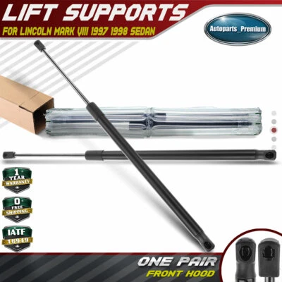2x Amortiguadores de elevación del capó delantero para Lincoln Mark VIII 1997 1998 sedán Foto 1 de 4
