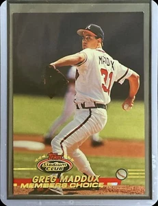 Greg Maddux - 1993 Topps Stadium Club - Members Choice #750 - Bild 1 von 1