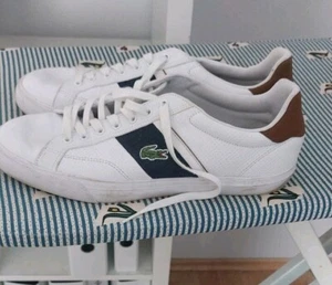 Herrensneaker Gr. 43 Lacoste Weiß - Bild 1 von 7