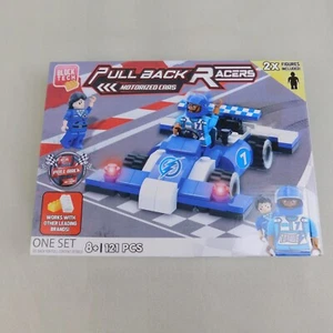 Block Tech Toys Pull Back Racers Motorized Car 121pc Building Blocks Set #5177 - Picture 1 of 11