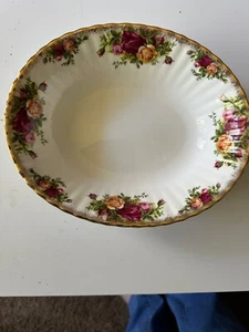 Royal Albert Old Country Roses Servierschale 9 x 7 Zoll neuwertig, Bone China, England - Bild 1 von 3