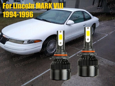 LED For MARK VIII 1994-1996 Headlight Kit 9005 HB3 White CREE Bulbs Low Beam - Image 1 of 4