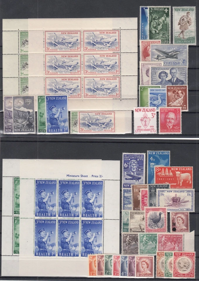 LC18944/ NEW ZEALAND – 1953 / 1958 MINT MODERN SELECTION - Image 1 of 1