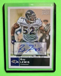 2010 Topps Magic Ray Lewis Auto Autograph Sp One Of 100 RAY, RAY 🐦‍⬛  - Picture 1 of 3
