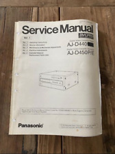 Panasonic Service Manual AJ-D440 and AJ-D450 P/E Volume 1