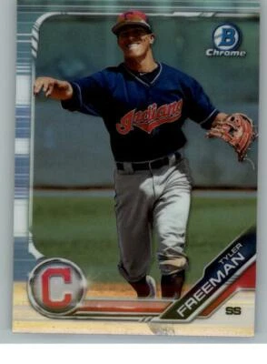 2019 Bowman Chrome Draft Refractors #BDC184 Tyler Freeman (ref 129748) - Image 1 of 2