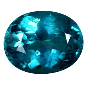 1.09 ct Magnificent fire Oval Cut (7 x 6 mm) Brazil Paraiba Blue Apatite - Picture 1 of 1