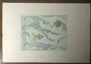 Judith Hall "THE KEEP BED" Embossed Print Signed 109/200 - Picture 1 of 8