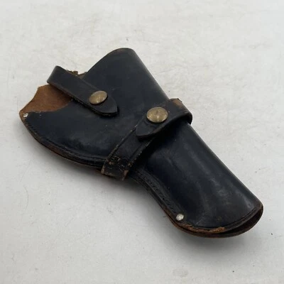 Redhead Colt Officers Target Model Leather Holster Colt 6 in GC 240418 Dark - Image 1 of 4