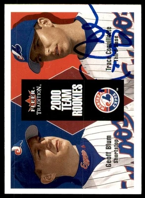 Trace Coquillette 2000 Fleer Tradition Update RC #U70 Auto Montreal Expos - Image 1 of 3