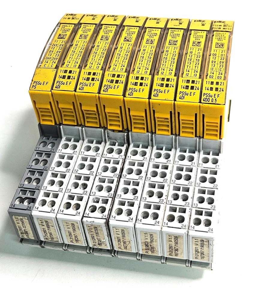 Pilz 312210 Digital I/0 Module PSSu E F 4DO 0.5 with Base (Lot of 8pcs) - Image 1 of 4