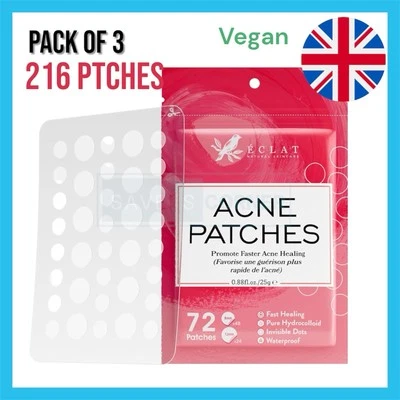 ECLAT Akne Pickel Pflaster - 216 Translucent Hydrocolloid Pickel Pflaster unsichtbarer Punkt