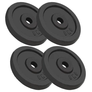Weight Plates 4 pcs 4x5 kg Cast Iron – Free Postage - Picture 1 of 4
