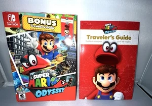 Super Mario Odyssey Nintendo Switch Bonus Guida di Viaggio *SCATOLA VUOTA + Manuale* - Foto 1 di 9