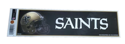 Vintage 1990s New Orleans Saints Bumper Sticker Decal Football NFL - Image 1 of 4