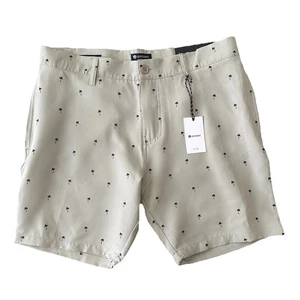 Pantalones Cortos Sperry Premium Apparel Para Hombres 34 Tech Caqui Estampado Palmera NUEVO $46 - Imagen 1 de 12