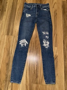 American Eagle Ne(X)t Level Stretch Jeans Women’s Sz 0 Jegging - Picture 1 of 6