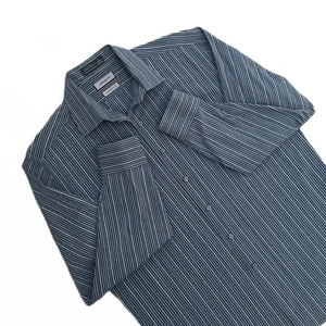 Claiborne Men’s Long Sleeve Striped Cotton Button-Down Shirt Size 17 34/35 XL - Picture 1 of 8