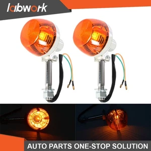 Labwork 2x Turn Signal Light 12V For Honda CT70 CT90 XL100 CM400 CB350 450 750 - Picture 1 of 12