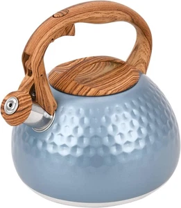 Edelstahl Teekessel blau, Teekanne 3,2 Quart pfeifender Teekessel, Teekannen - Bild 1 von 7