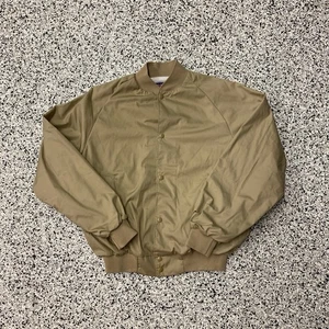 Vinateg Mini Cooper Beige Red Button Jacket Size Medium Spell Out MINI Logo - Picture 1 of 4