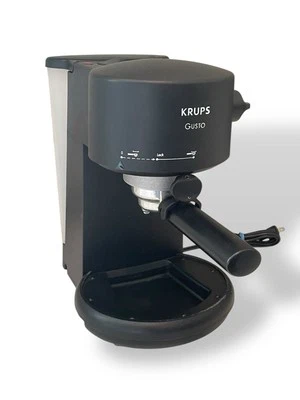 KRUPS Gusto Pump Espresso Cappuccino Machine 880 Black Made In Switzerland - Image 1 of 4