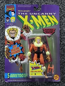 1992 TOYBIZ MARVEL UNCANNY X-MEN - SABRETOOTH - FACTORY SEALED + CARD - Picture 1 of 3