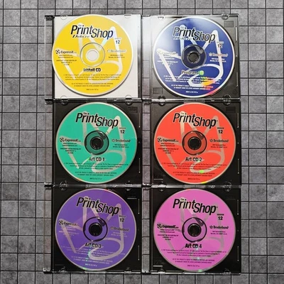 The Print Shop Deluxe - Version 12 - Complete 6-Disc Set - (PC, CD-ROM) - Image 1 of 2