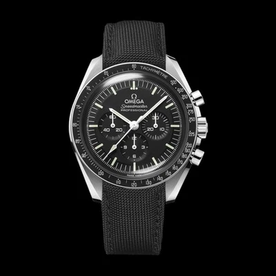 Correa de reloj Omega Speedmaster de tela/caucho con cierre opcional Foto 1 de 4