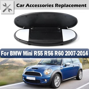 For BMW MINI Cooper R55 R56 R58 R60 2007-14 Sun Visor Vanity Mirror Cover Black - Picture 1 of 6