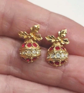 Pendientes GT Estrás Avon Adorno de Navidad Perforados .5", D82 - Imagen 1 de 4